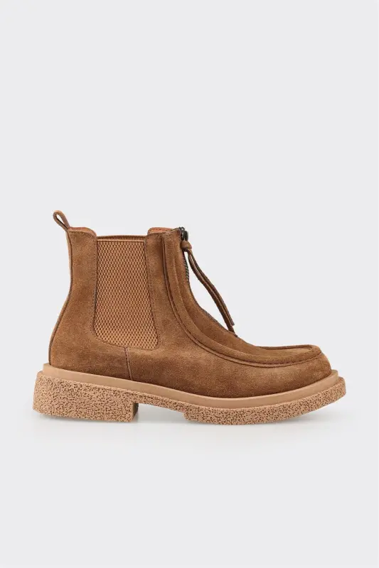 Taba Deri Kadın Günlük Bot-Taba - ELLE