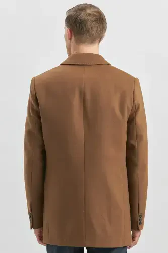 Таба Каше Бебе Яка Капитонели Астар Comfort Fit Рахат Кесим Класик Кабан 1008245161-Таба - 6