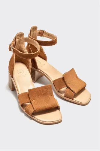 Таба кожаные женские туфли на каблуке - ELLE SHOES (1)