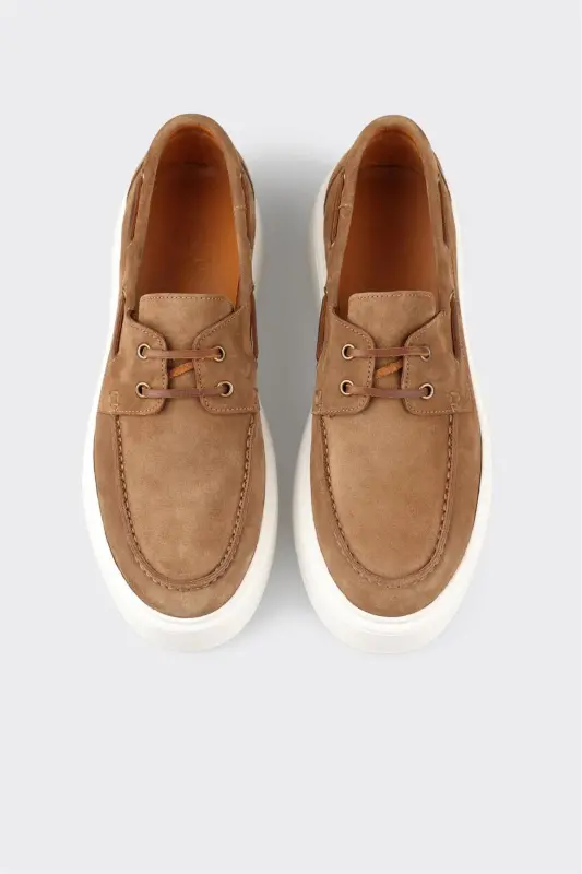 Taba Leather Men's Daily Shoes - 4