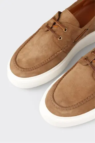Taba Leather Men's Daily Shoes - 5