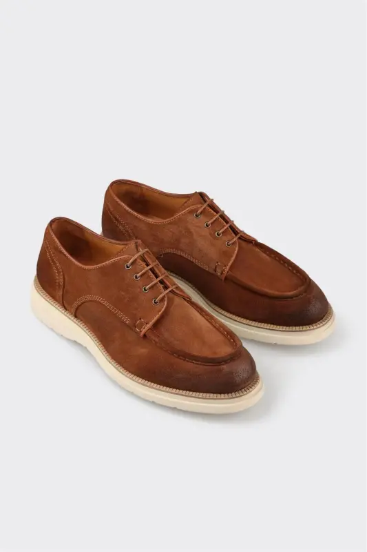 Taba Leather Men's Daily Shoes - 2
