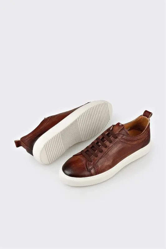 Taba Leather Men's Daily Shoes - 3