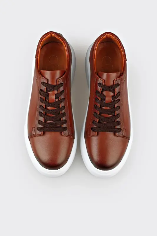 Taba Leather Men's Daily Shoes - 4