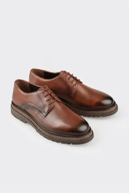 Taba Leather Men's Daily Shoes - 2