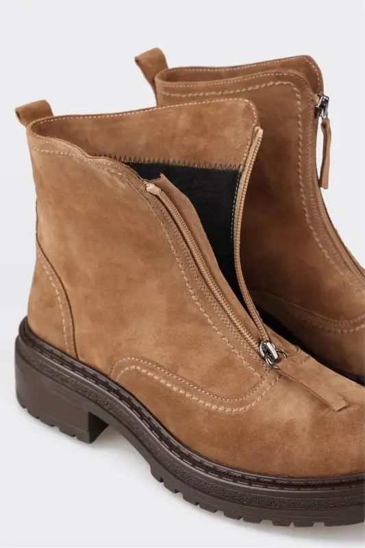 Taba Leather Women's Daily Boot-Taba - 4