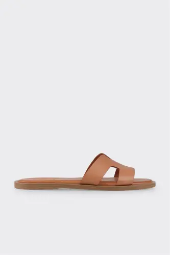 Taba Leather Women's Flat Sandals - 1
