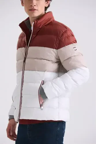 Taba Slim Fit Diqqatli Yaka Qishki Shishib Muna - 3