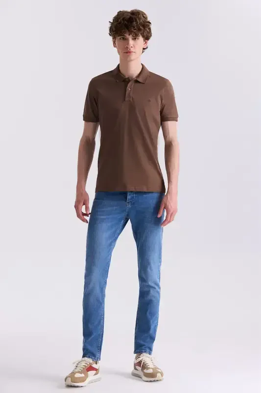 Taba Slim Fit Polo Neck T-Shirt - 2