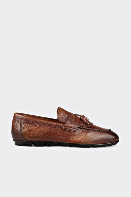 Taba Teri Erkaklar Kundalik Oyoq Kiyimlari - ELLE SHOES