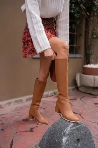 Taba Women's Boot-Tan - 4