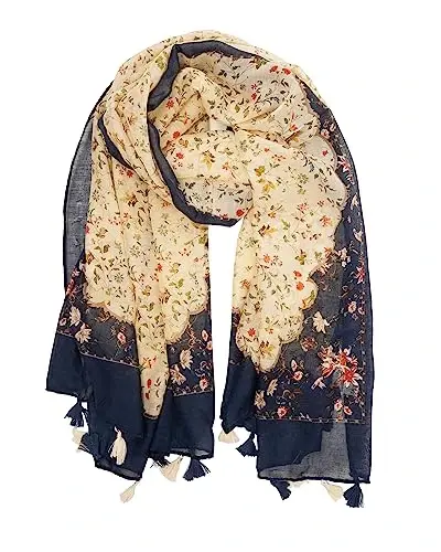 Tabassumingiz. Ayollar uchun katta Boho ro'moli, Yengil gul naqshli ro'mollar, Kuzgi qishki moda, chekka shol ro'mollar - 3