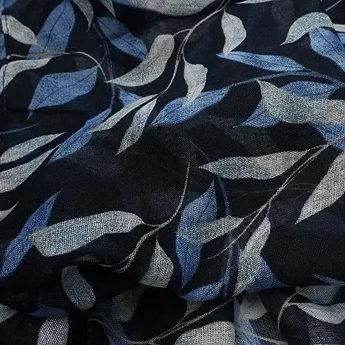 TABASSUMINGIZ Ayollar uchun katta Boho sharf Yengil gul bosilgan sharflar Kuzgi qishki moda chekkali ro'mol o'ralgan - 5