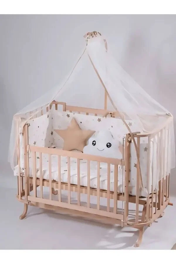 Tabii, işte metnin Özbekçe çevirisi:Tabiiy Mabela Ona yonidagi beshik, jigarrang yulduzli uyqu to'plami bilan - 2