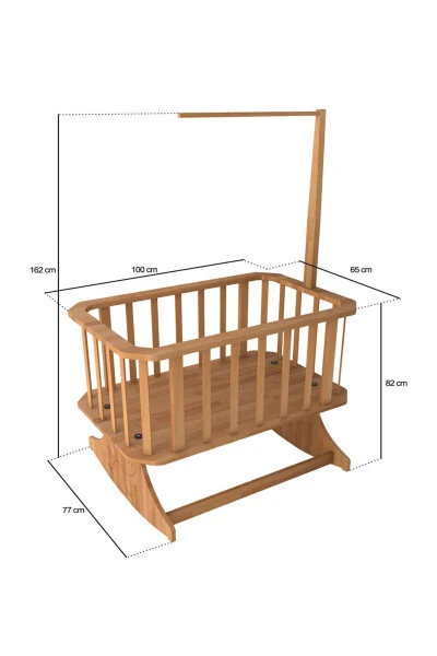 Tabii ki, işte çeviri:Tabiiy massiv yog'och Hazaki beshik - 4
