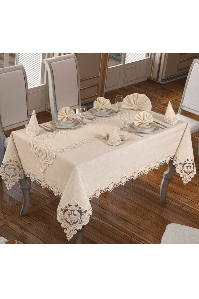 Tablecloth 26 Pieces Cream - 2