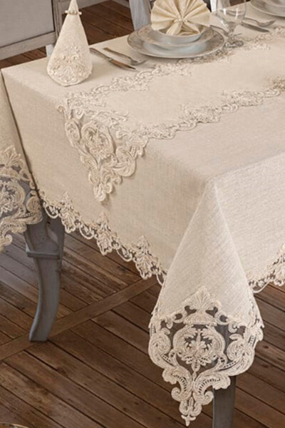 Tablecloth 26 Pieces Cream - 6