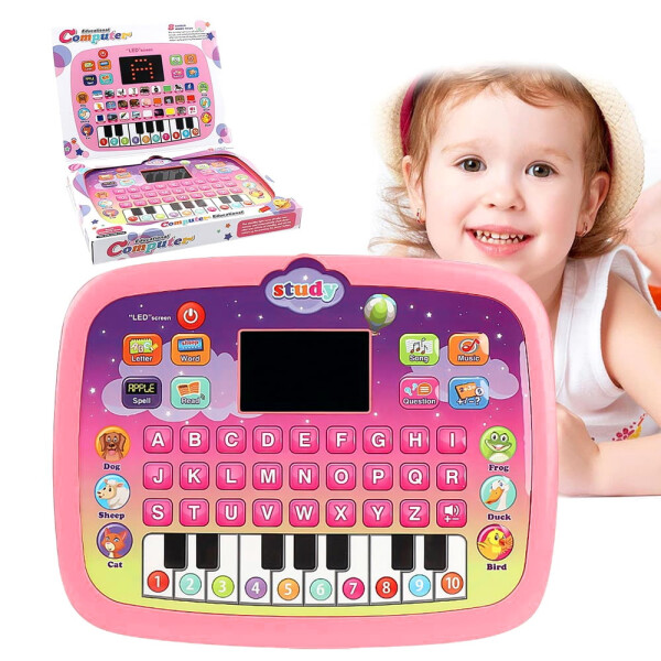 Tablet Toy for Toddlers 1-3, Preschool Learning Toys for Toddler 2 3 4 5 Year Old Boys Girls, Educational Toys for Girls Boys Age 2-5 Year Old - SUORFOXS