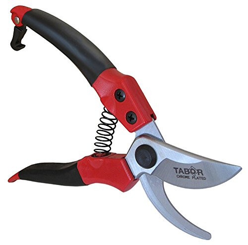 TABOR TOOLS S821A Bypass Pruning Shears, Makes Clean Cuts, Great for S-M Size Hands. Professional Sharp Secateurs, Hand Pruner, Garden Shears, Clippers for The Garden. - 1