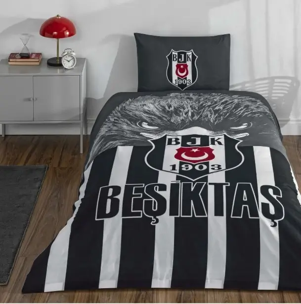 Taç Beşiktaş Şanlı Kartal Tek Kişilik Lisanslı Nevresim Takımı - 1