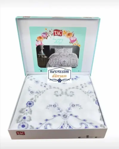 Taç Çift Kişilik Ranforce Nevresim Takımı Astra Mor - NEVRESIMDUNYASI (1)