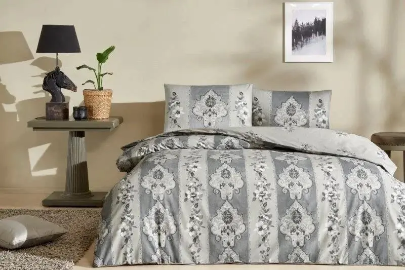 Tac Double Ranforce Duvet Cover Set Edwina Gray - 1