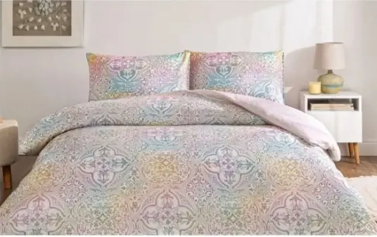 Тач Двуспальный Ранфорс Комплект Постельного Белья Nevora Розовый - NEVRESIMDUNYASI