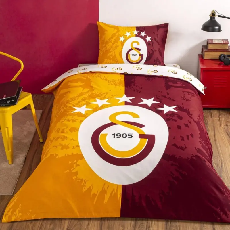 Taç Galatasaray 5-Yulduz Bir kishilik Litsenziyalangan Yopinchiqlar to'plami - NEVRESIMDUNYASI