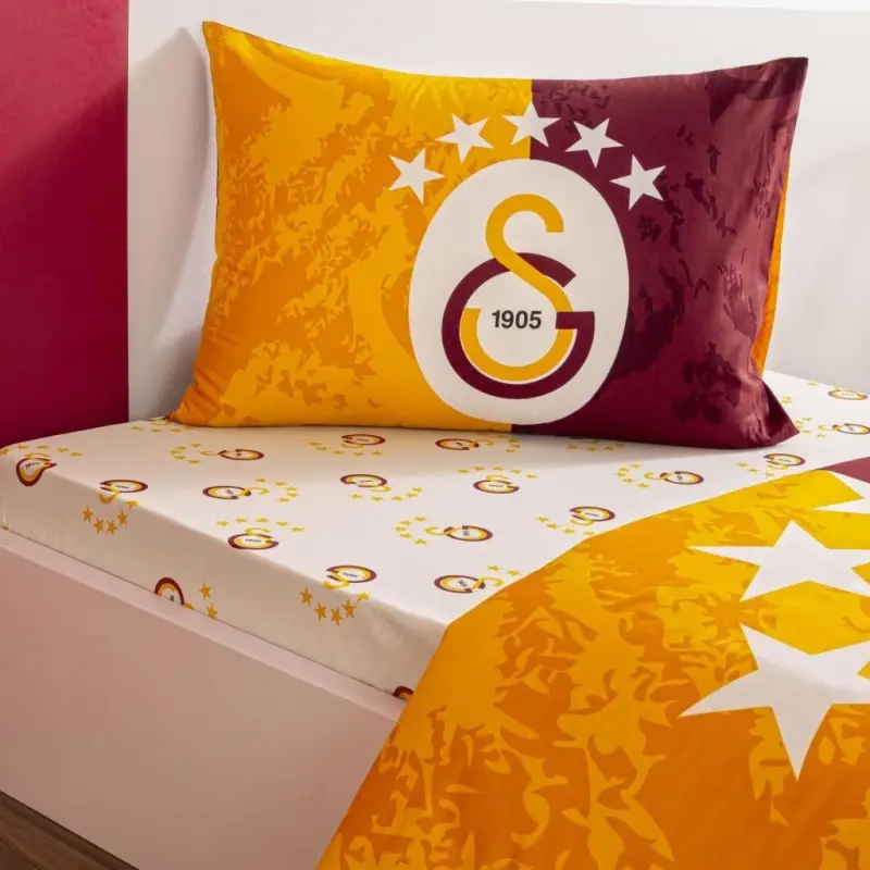 Taç Galatasaray 5th Star Single Licensed Duvet Cover Set - 2