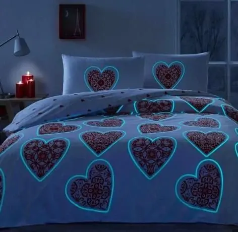 Taç Glow Parlayan Çift Kişilik Nevresim Takımı Cordelia Kırmızı - 3