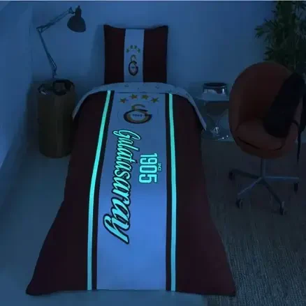 Тач Лицензионный Односпальный Постельный Комплект Галатасарай 1905 Glow - NEVRESIMDUNYASI (1)