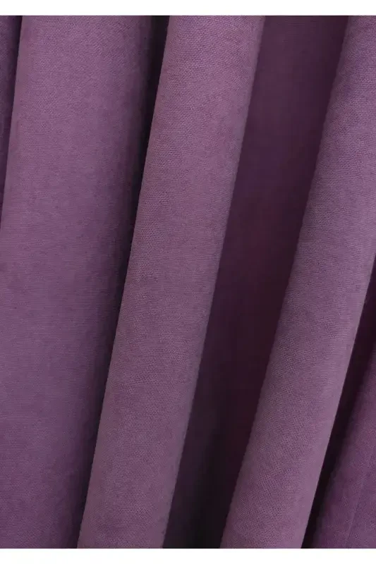 Тач Лила Однотонный Фон Занавес, Прямой Пошив Без Складок, Экстрафор Сборка, Одно Полотно-Лила - 5