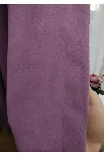 Тач Лила Однотонный Фон Занавес, Прямой Пошив Без Складок, Экстрафор Сборка, Одно Полотно-Лила - 6