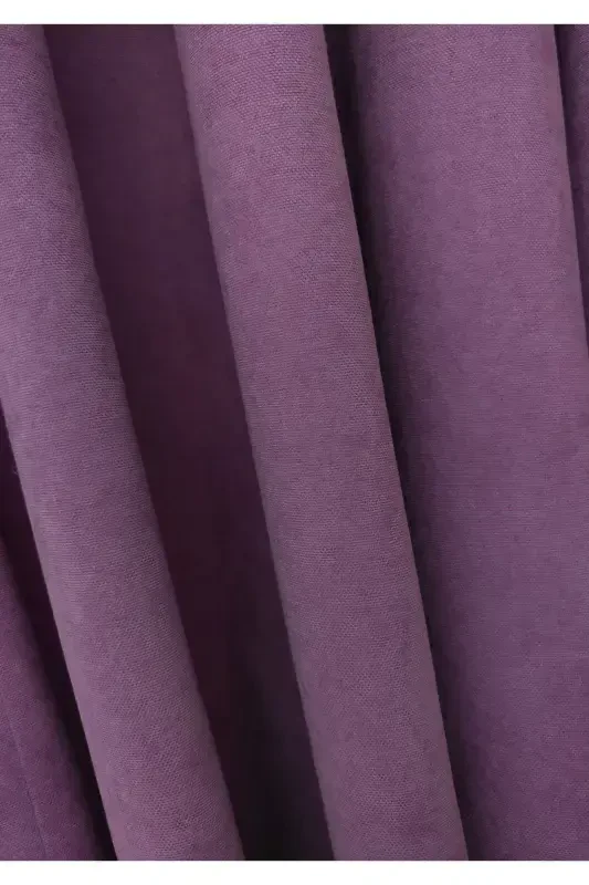 Тач Лила Однотонный Фон Занавес, Прямой Пошив Без Складок, Экстрафор Сборка, Одно Полотно-Лила - 7