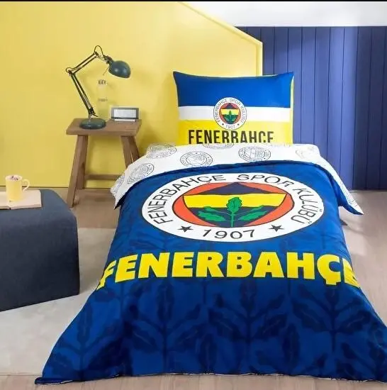 Taç Litsenziyalangan Bir Kishilik Choyshab To'plami Fenerbahche Palamut - 1