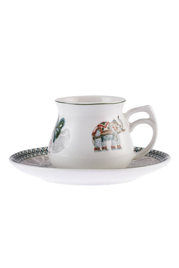 Tac Mahal 6-Piece Porcelain Coffee Cup Set - 4