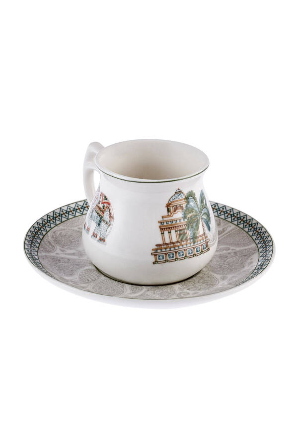 Tac Mahal 6-Piece Porcelain Coffee Cup Set - 5