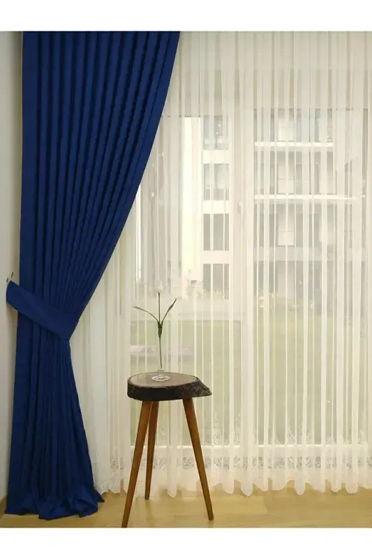 Тач Парламент Однотонная Ткань Фон Занавес, Прямой Пошив Без Сборок, Экстрафор Сборка, Одно Полотно-Парламент - 5