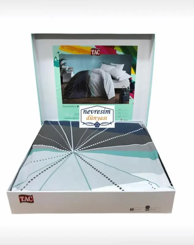 Taç Ranforce Double Bed Linen Set Power Gri - 2