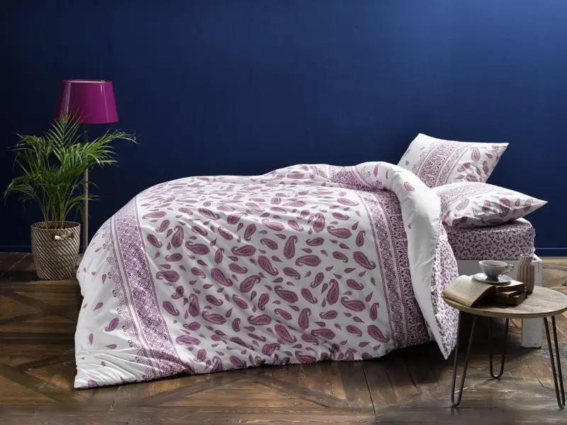 Taç Ranforce Single Duvet Cover Set Balin Purple - NEVRESIMDUNYASI