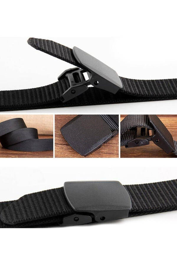 Tactical Style Fabric Belt with Plastic Buckle - 12