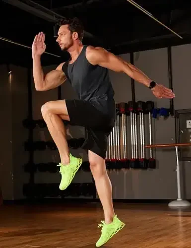 TACVASEN erkaklar uchun mashg'ulot tank toplari Yengsiz UPF 50+ Yozgi quyoshdan himoya ko'ylaklari Yugurish, suzish, sport zalida, plyajda tez quriydi - 3