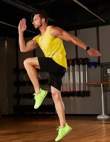 TACVASEN erkaklar uchun mashg'ulot tank toplari Yengsiz UPF 50+ Yozgi quyoshdan himoya ko'ylaklari Yugurish, suzish, sport zalida, plyajda tez quriydi - 3