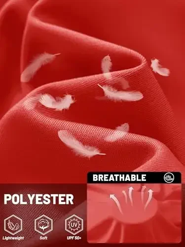 TACVASEN erkaklar uchun quyoshdan himoya ko'ylagi UPF 50+ uzun yengli UV himoya yengil rashgard suzish ko'ylagi tez quriydigan baliq ovlash futbolkasi - 4