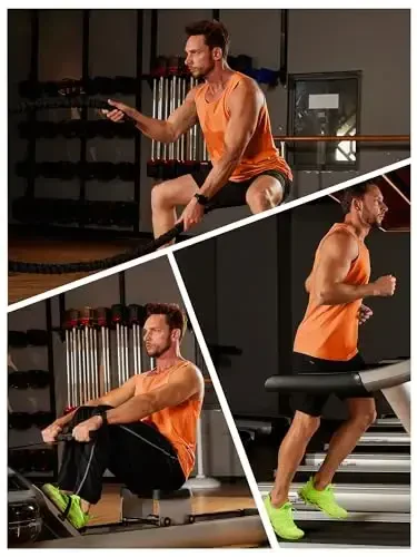 TACVASEN Men's Workout Tank Tops Sleeveless UPF 50+ Summer Sun Shirts Quick Dry for Running Swim Gym Beach - 4