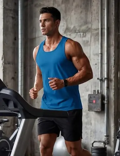 TACVASEN Men's Workout Tank Tops Sleeveless UPF 50+ Summer Sun Shirts Quick Dry for Running Swim Gym Beach - 2