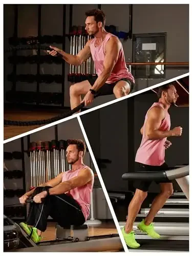 TACVASEN Men's Workout Tank Tops Sleeveless UPF 50+ Summer Sun Shirts Quick Dry for Running Swim Gym Beach - 4