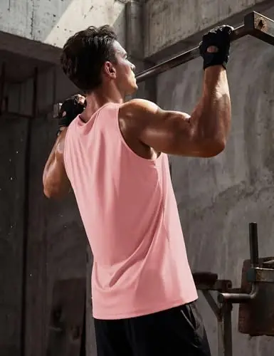 TACVASEN Men's Workout Tank Tops Sleeveless UPF 50+ Summer Sun Shirts Quick Dry for Running Swim Gym Beach - 4