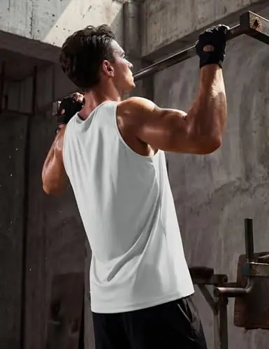 TACVASEN Men's Workout Tank Tops Sleeveless UPF 50+ Summer Sun Shirts Quick Dry for Running Swim Gym Beach - 4