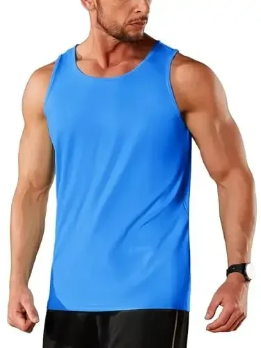 TACVASEN Men's Workout Tank Tops Sleeveless UPF 50+ Summer Sun Shirts Quick Dry for Running Swim Gym Beach - TACVASEN (1)